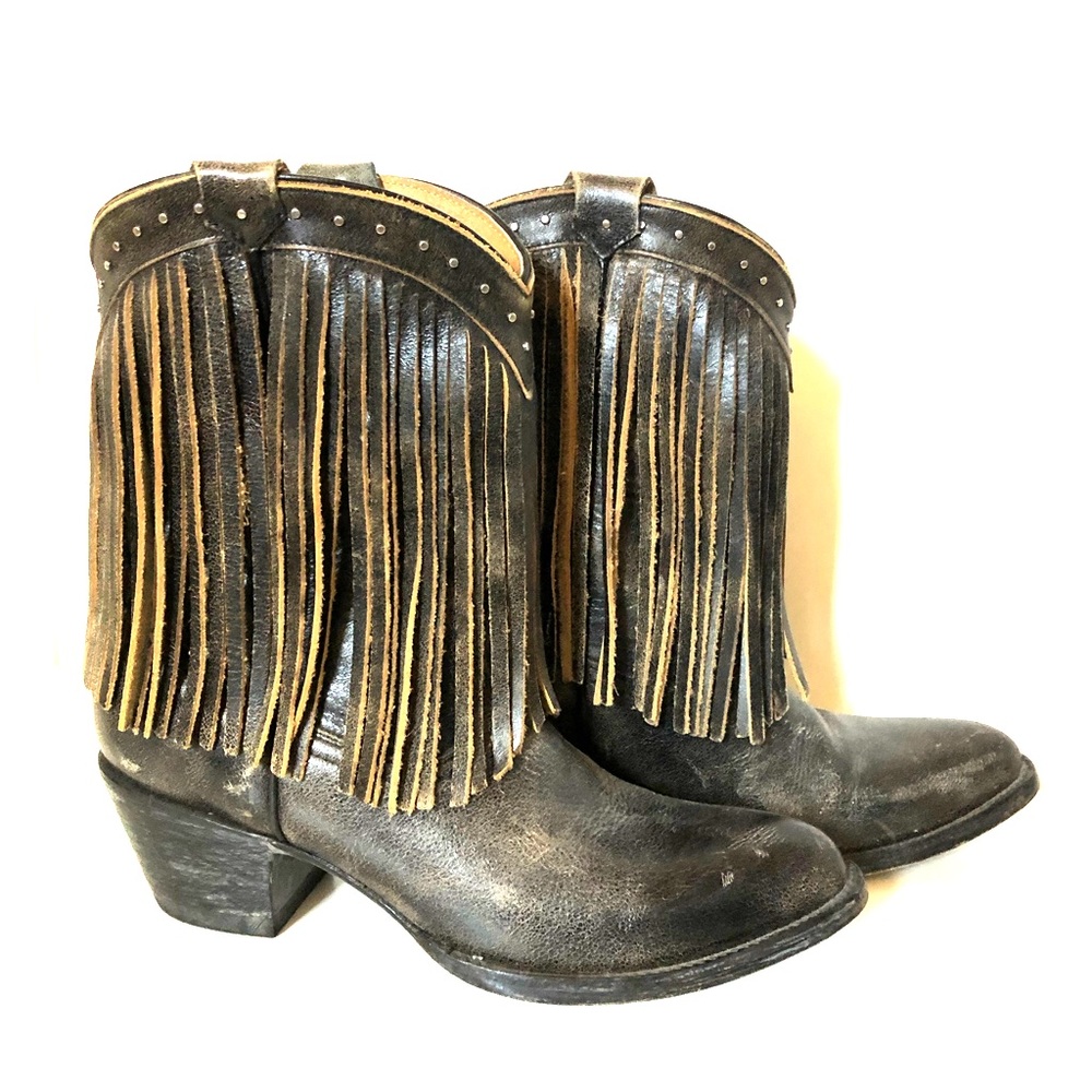 yippee ki yay tassel durango boots, 6.5